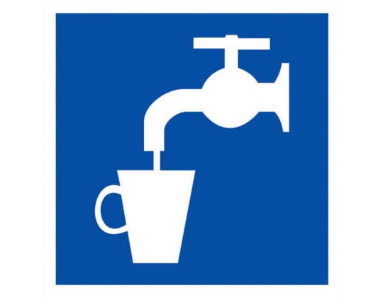 Знак D-02 (Питьевая вода)