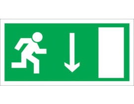 Знак Е-09 (Указатель двери эвакуационного выхода (правосторонний))