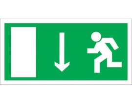 Знак Е-10 (Указатель двери эвакуационного выхода (левосторонний))