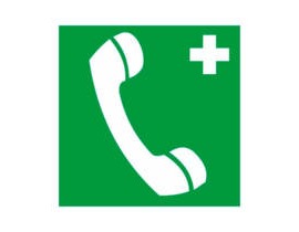 Знак ЕС-06 (Телефон связи с медицинским пунктом)