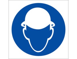 Знак М-02 (Работать в защитной каске (шлеме))