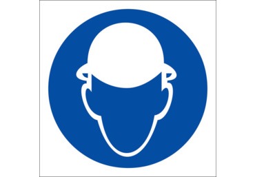 Знак М-02 (Работать в защитной каске (шлеме))