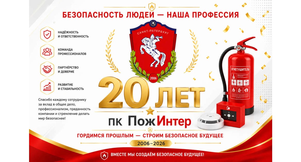 ПК «ПожИнтер» — 20 лет на страже безопасности