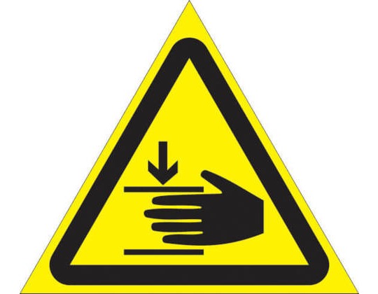 Знак W-27 (Осторожно. Возможно травмирование рук)